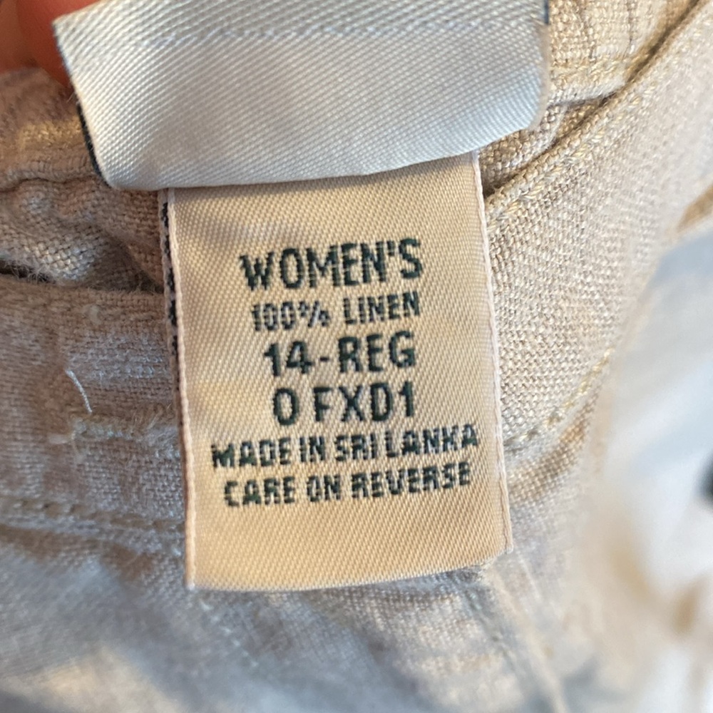 LL Bean Linen Pants - Picture 4 of 4